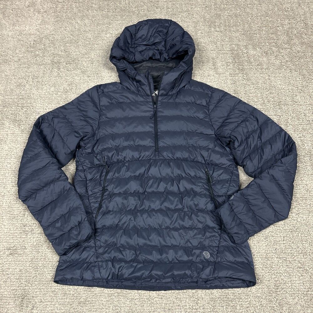 Mountain Hardwear Jacket Womens Medium Rhea Ridge Hoodie Puffer 1/2 Zip Pullover